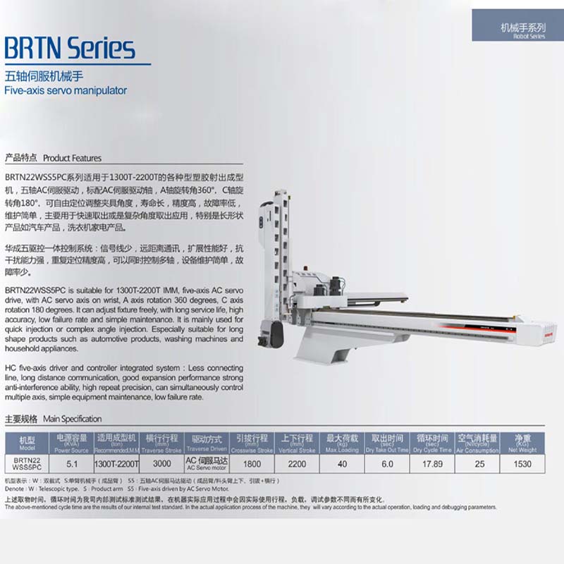 五轴伺服机械手